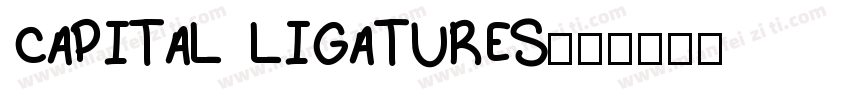 Capital ligatures字体转换